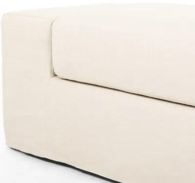 Wide Arm Slipcover Accent Bench