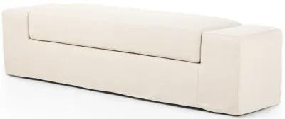 Wide Arm Slipcover Accent Bench