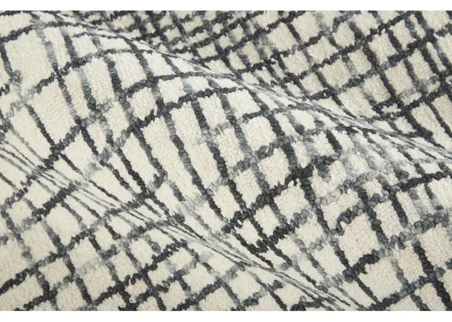 Maddox 8630F Ivory/Gray/Black 8' x 10' Rug