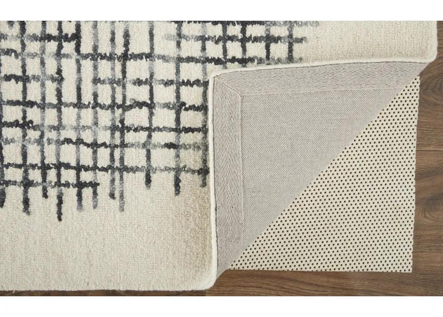 Maddox 8630F Ivory/Gray/Black 8' x 10' Rug