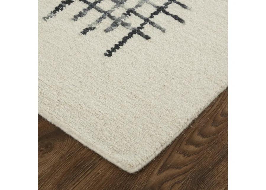 Maddox 8630F Ivory/Gray/Black 8' x 10' Rug