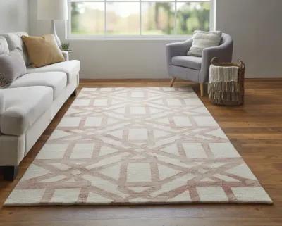 Lorrain 8571F Ivory/Pink/Tan 3'6" x 5'6" Rug