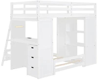 Merax Bunk Bed with LED Light