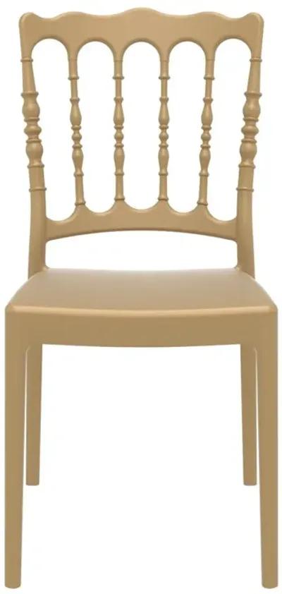 36" Gold Stackable Outdoor Patio Dining Chair