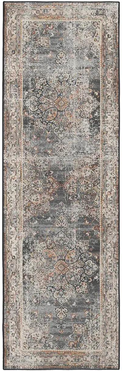 Jericho JC6 Charcoal 2'6" x 12' Rug