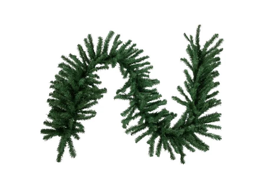 9' x 20" Green Artificial Pine Christmas Garland  Unlit