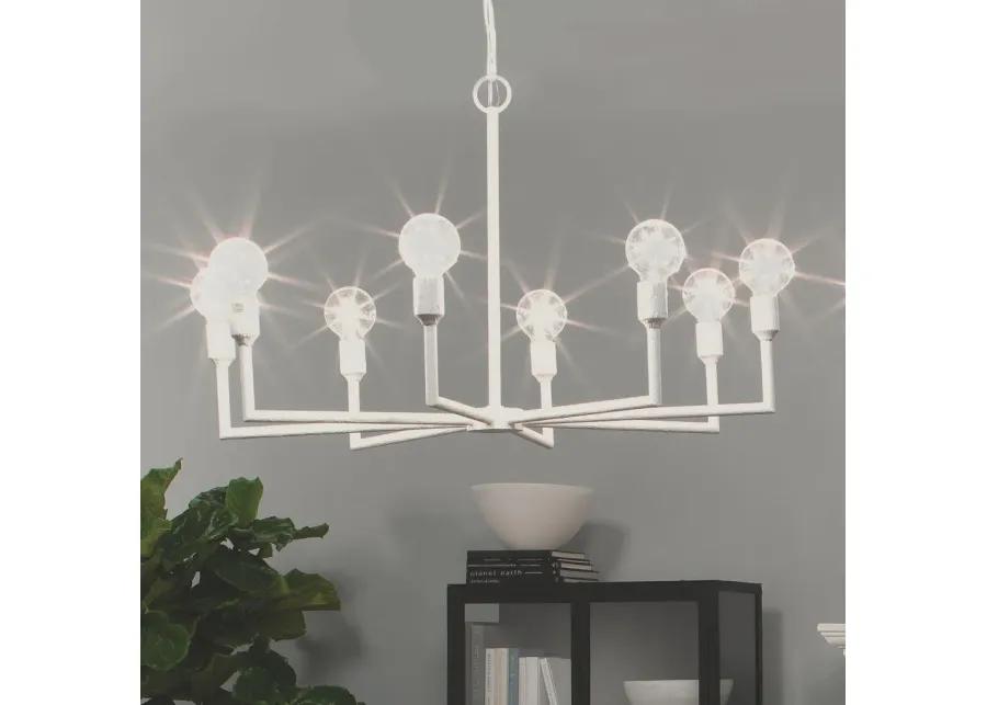 Park 8-Light Gesso Chandelier