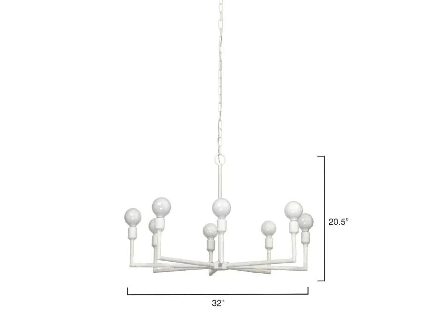 Park 8-Light Gesso Chandelier