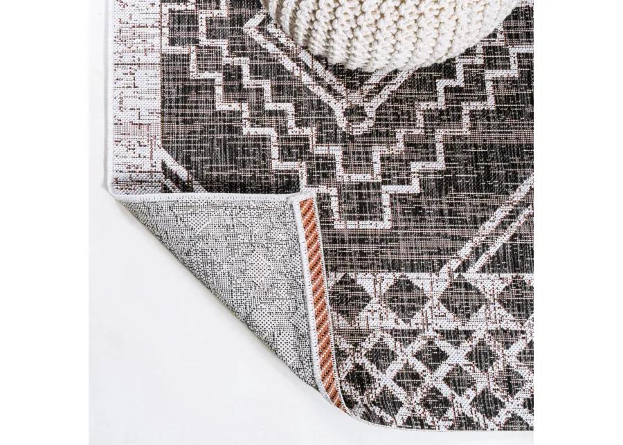 Marokko Diamond Tribal Medallion Indoor/Outdoor Area Rug