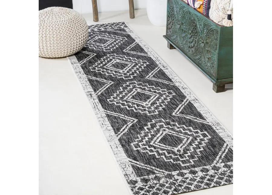 Marokko Diamond Tribal Medallion Indoor/Outdoor Area Rug