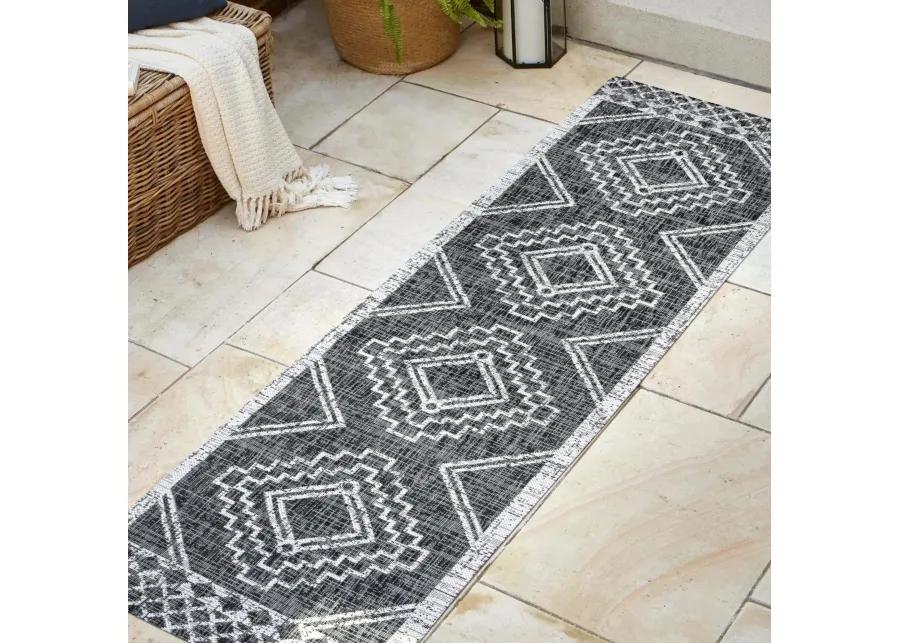 Marokko Diamond Tribal Medallion Indoor/Outdoor Area Rug