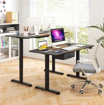 Height Adjustable Electric Standing Desk with USB Charging Port