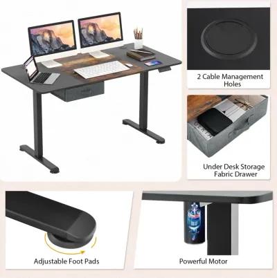 Height Adjustable Electric Standing Desk with USB Charging Port