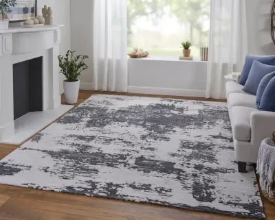 Zarah 8917F Ivory/Gray/Blue 5' x 8' Rug