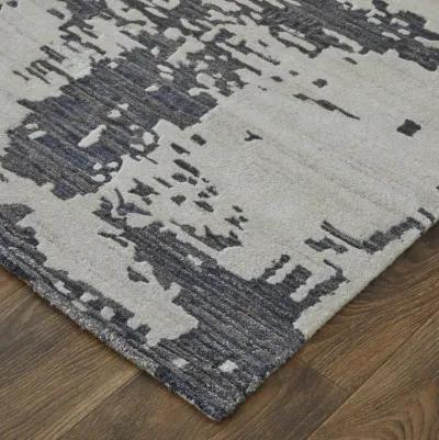 Zarah 8917F Ivory/Gray/Blue 5' x 8' Rug