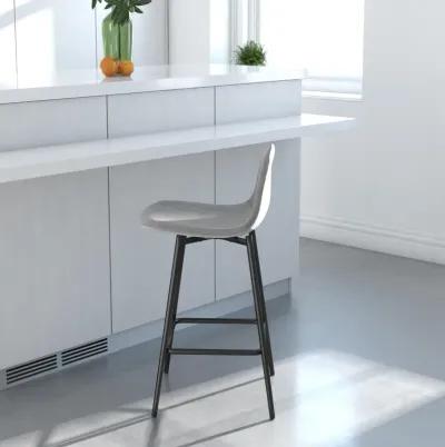 REALROOMS Brandon Upholstered Counter Height Bar Stool