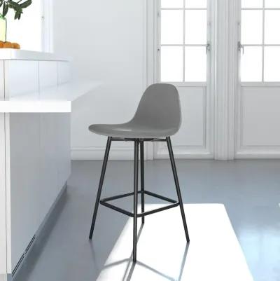 REALROOMS Brandon Upholstered Counter Height Bar Stool