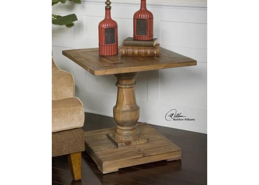 Uttermost Stratford Pedestal End Table