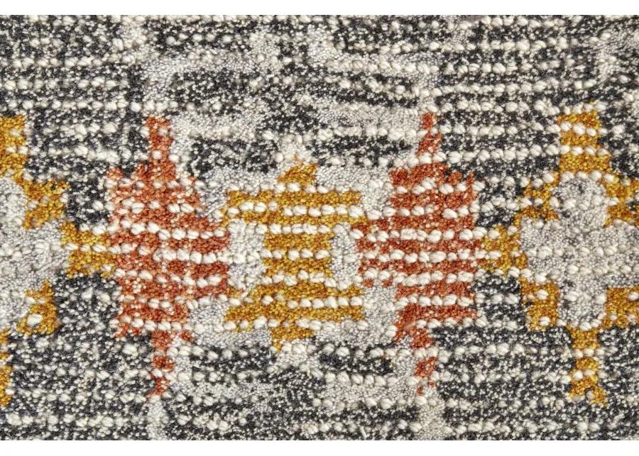 Arazad 8476F Gray/Ivory/Orange 3'6" x 5'6" Rug