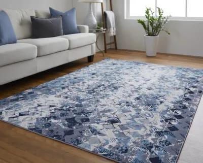 Indio 39H0F Blue/Ivory/Gray 9'2" X 12' Rug