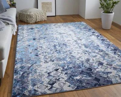 Indio 39H0F Blue/Ivory/Gray 9'2" X 12' Rug