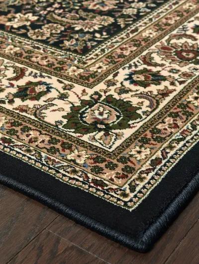 Ariana 2'7" x 9'4" Black Rug