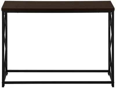 Monarch Specialties I 3534 Accent Table, Console, Entryway, Narrow, Sofa, Living Room, Bedroom, Metal, Laminate, Brown, Black, Contemporary, Modern