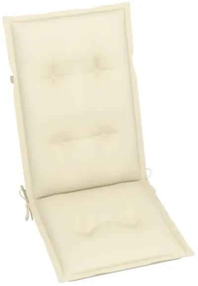 vidaXL Garden Chair Cushions 4 pcs Cream 47.2"x19.7"x2.8"