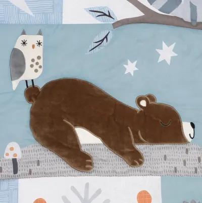 Bedtime Originals Sleepytime Bear Woodland 3-Pc Baby Nursery Crib Bedding Set