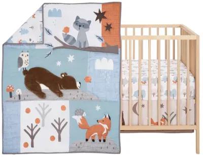 Bedtime Originals Sleepytime Bear Woodland 3-Pc Baby Nursery Crib Bedding Set