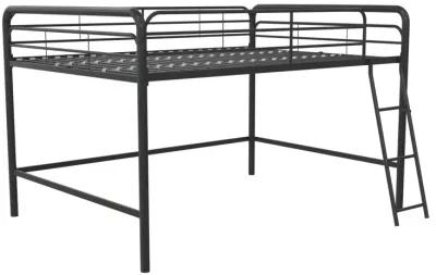 DHP Jett Junior Full Metal Loft Bed, Black