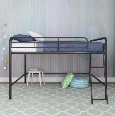 DHP Jett Junior Full Metal Loft Bed, Black