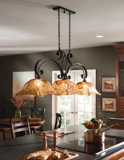 Uttermost Vetraio 3 Lt Bronze Kitchen Island Light