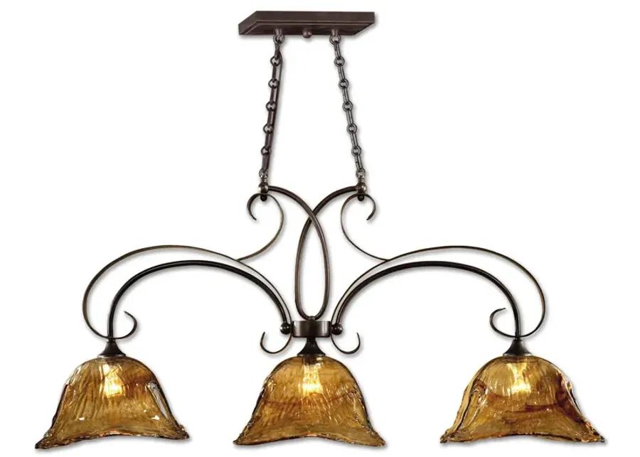 Uttermost Vetraio 3 Lt Bronze Kitchen Island Light