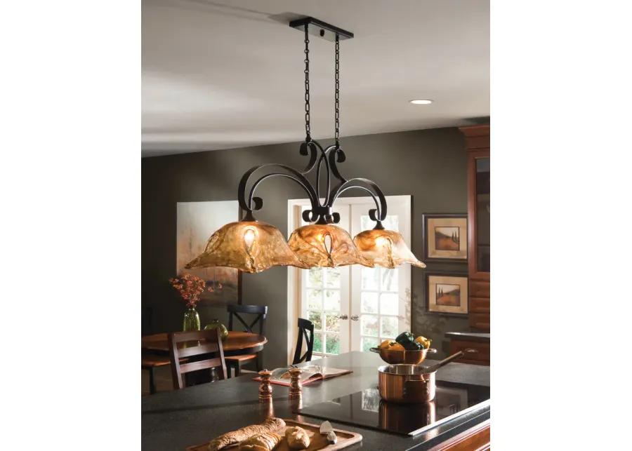 Uttermost Vetraio 3 Lt Bronze Kitchen Island Light