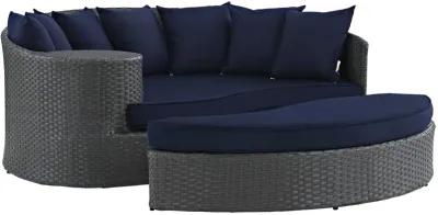 Sojourn Outdoor Patio Furniture Collection - Sectional Sofa Daybed with Sunbrella Cushions, UV Protection, and Aluminum Frame