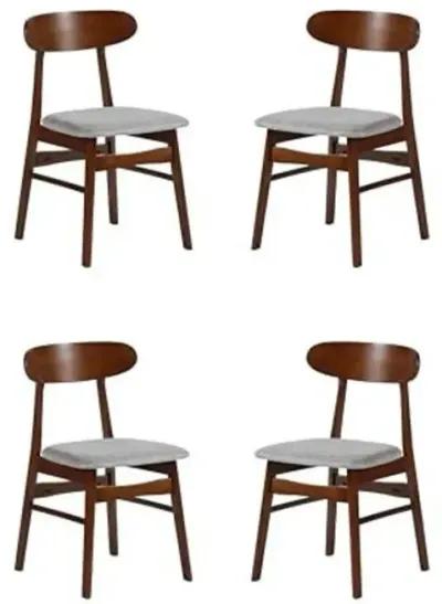 New Classic Furniture Morocco Light Gray Solid Wood Dining Chair (Set of 4)