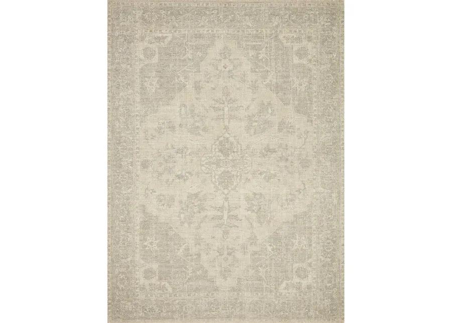 Priya PRY04 Ivory/Grey 5' x 7'6" Rug