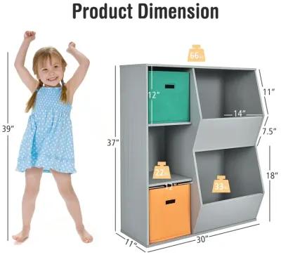 Kids Toy Storage Cabinet Shelf Organizer