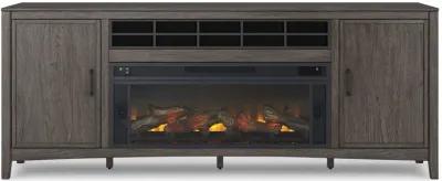 Montillan 84" TV Stand with Electric Fireplace