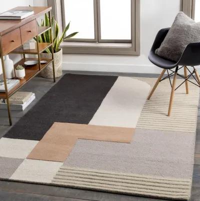 Emma EMM-2304 6' x 9' Brown Rug