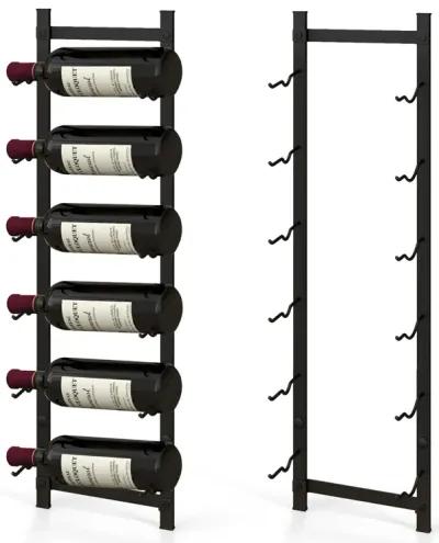 Rust proof Wall Mounted Wine Rack for 6/9/12 Bottles