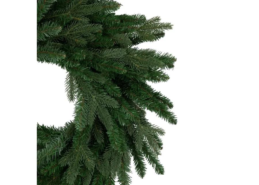 Grande Spruce Artificial Christmas Wreath  24-Inch  Unlit