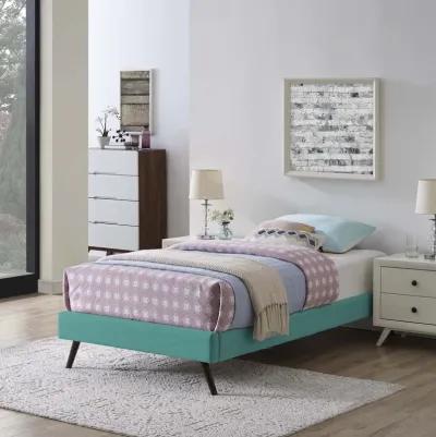 Modway - Loryn Twin Fabric Bed Frame with Round Splayed Legs