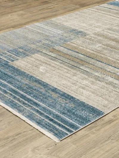 Bauer 6'7" x 9'6" Blue Rug