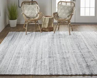 Alden 8637F Gray/Silver/Ivory 5' x 8' Rug