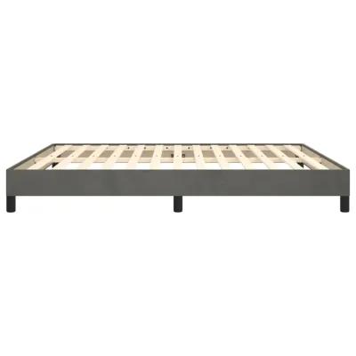 vidaXL King Size Bed Frame in Dark Gray Velvet | Comfortable Sleep Support | Modern Design