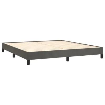 vidaXL King Size Bed Frame in Dark Gray Velvet | Comfortable Sleep Support | Modern Design