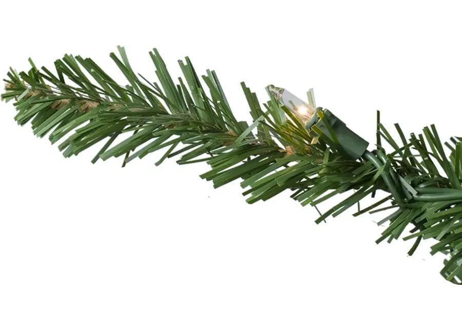 10' Pre-Lit Slim Eastern Pine Artificial Christmas Tree - Clear Lights