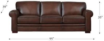 Brookfield Top Grain Leather Sofa